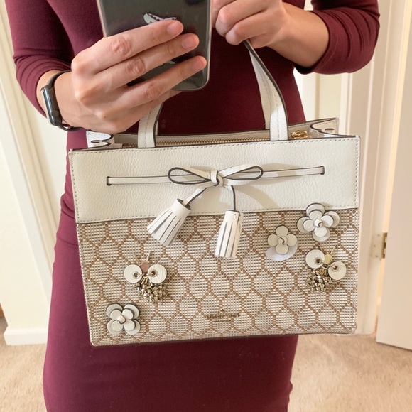 kate spade Handbags - KATE SPADE HAYES BEE EMBELLISHED SATCHEL CROSSBODY